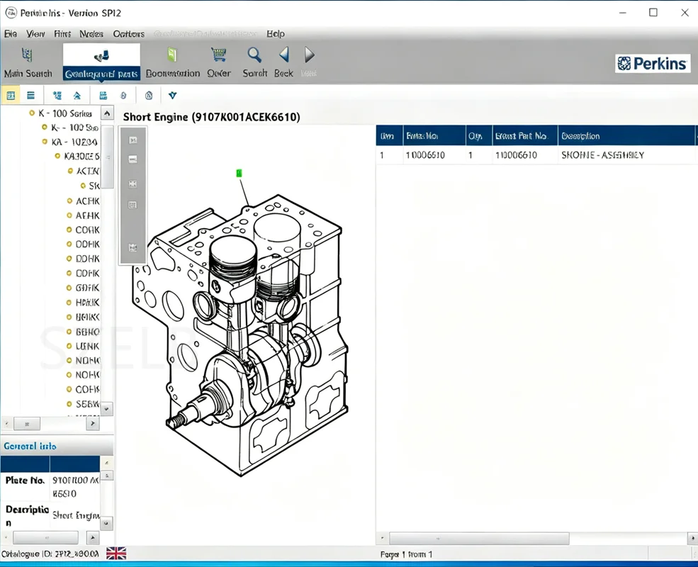 Perkins SPI 2023A [2023.05] 2018A Spare Parts Catalogues SPI2 Service Manual for All Models Software Free Installation