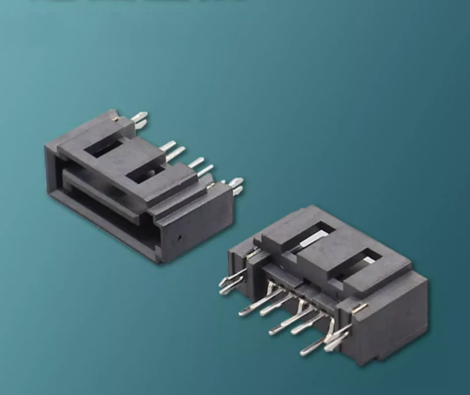 

200pcs SATA7P B-type 3.0 open sunroof, straight needle double-row misaligned harpoon positioning socket, power supply interface