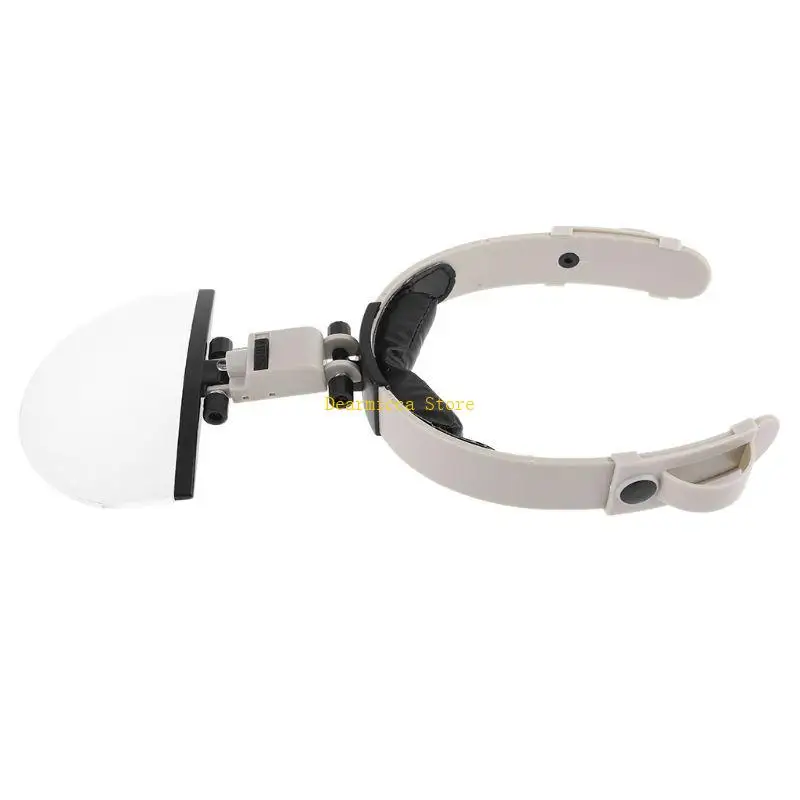 

P0UE 2X 3.5X 4.5X 5.5X Magnifier Loupe LED Light for Textile Stamp Jewelry Appraisal