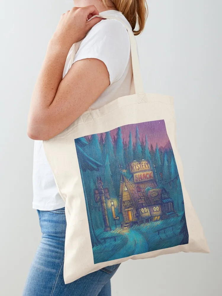 Night at Mystery Shack Tote Bag shoping bag university shopper bag Canvas Tote