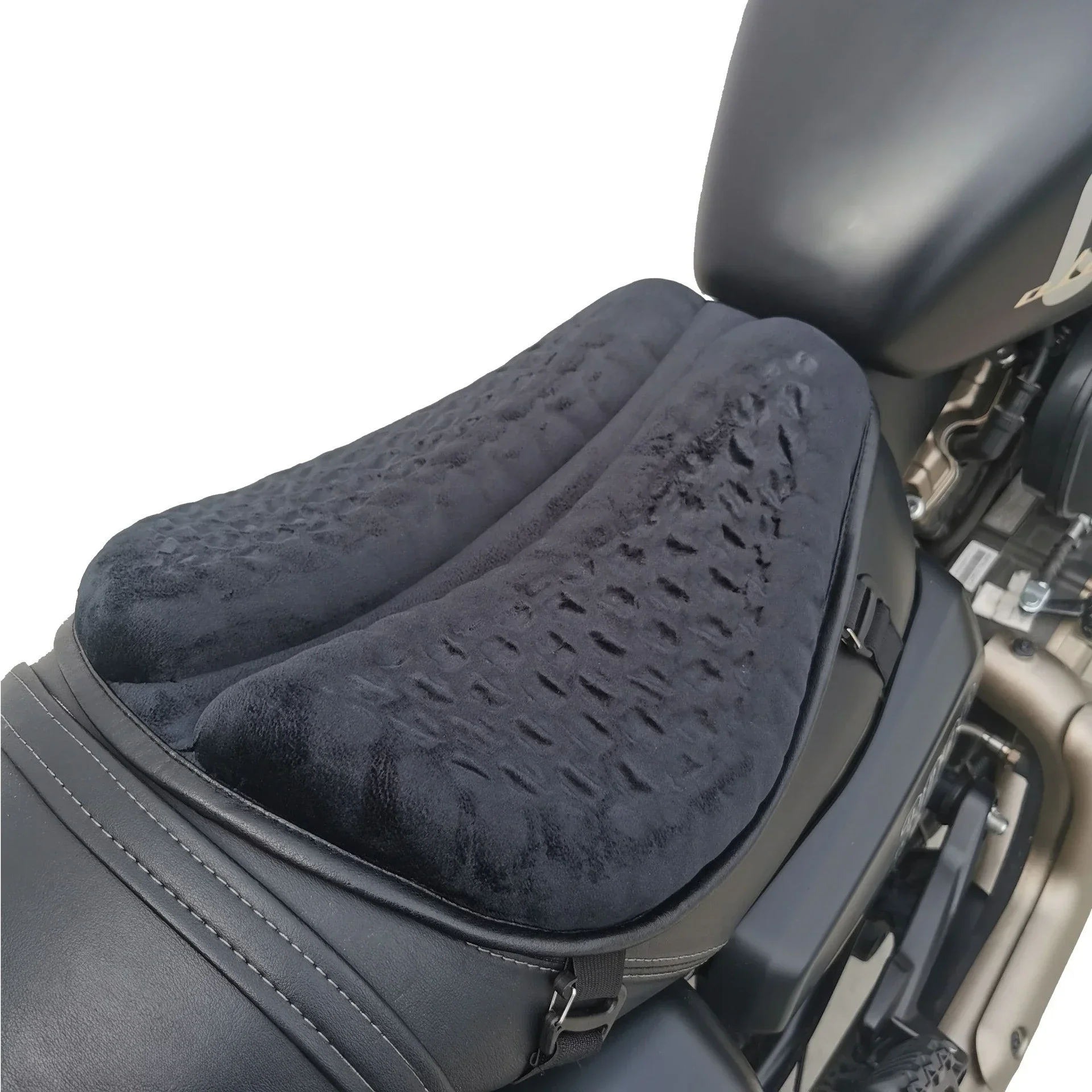 Motorcycle Seat Cushion Anti-Slip Motorcycle Inflatable 3D Blow Air Cushion Pressure Relief Ride Seat Pad Motorcycle Accessories image 5