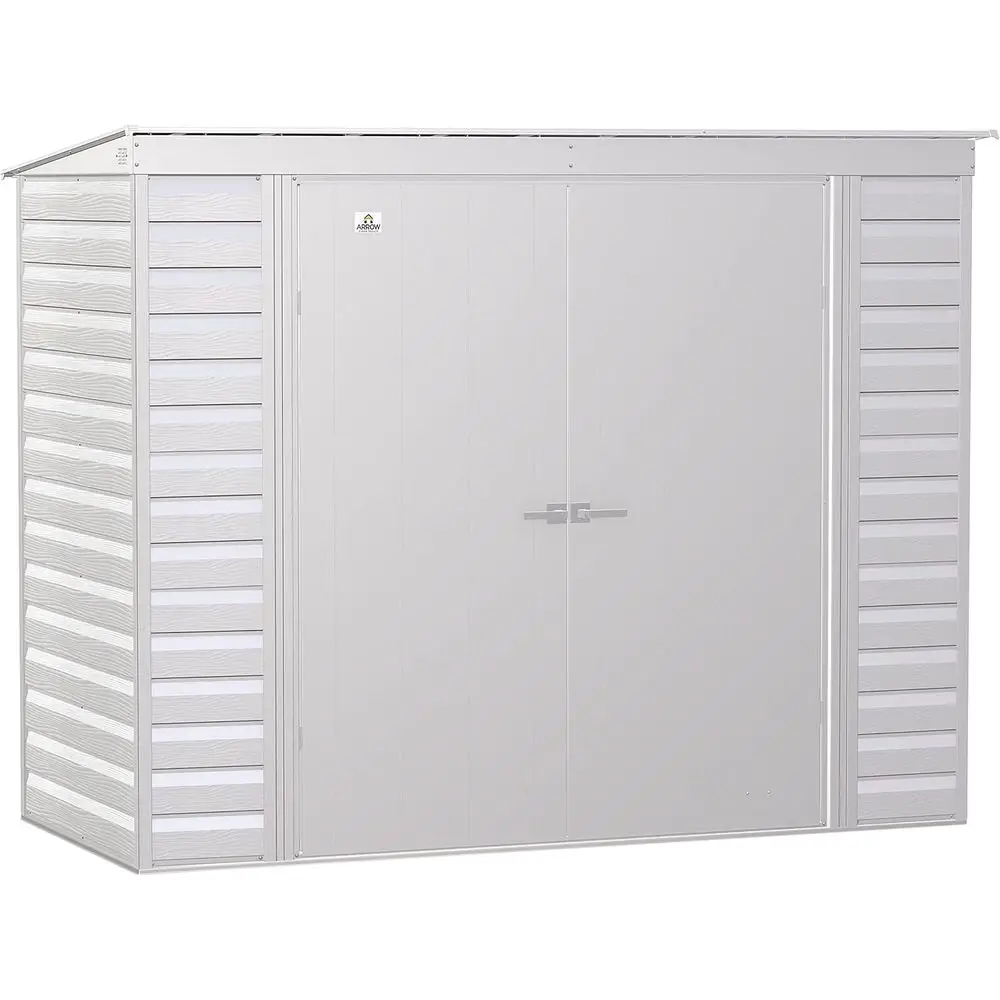 

8x4ft Secure Steel Outdoor Shed in Lute Grey