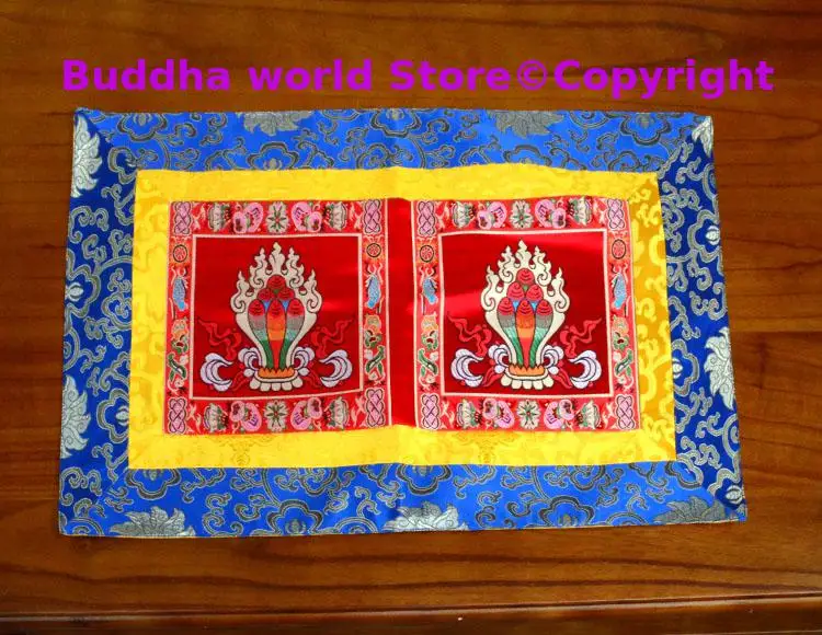 Wholesale Buddhism supply Tibet Nepal family home Temple Auspicious Worship Altar Buddha statue Table cloth mat Cushion