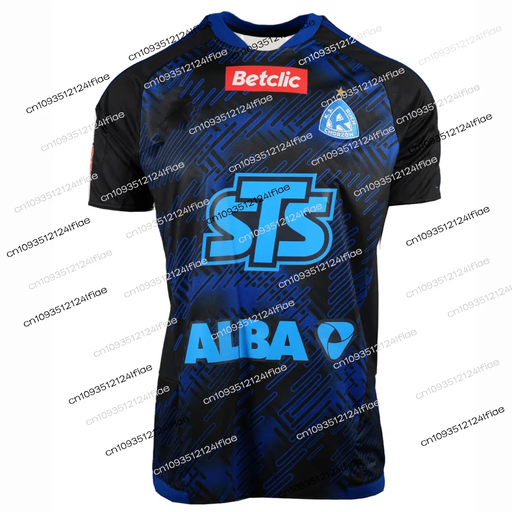 Ruch Chorzów Fan Edition Match Kit Herren Sport-T-Shirt Schnelltrocknend Atmungsaktiv Kinder Freizeitstil Trikot Neu 26/27 Polnischer Fußball