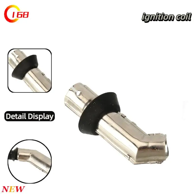 135 Degree Bend Metal Shielded Spark Plug Cap with Shield Replacement for Scooter ATV 70 90 110 125 150CC