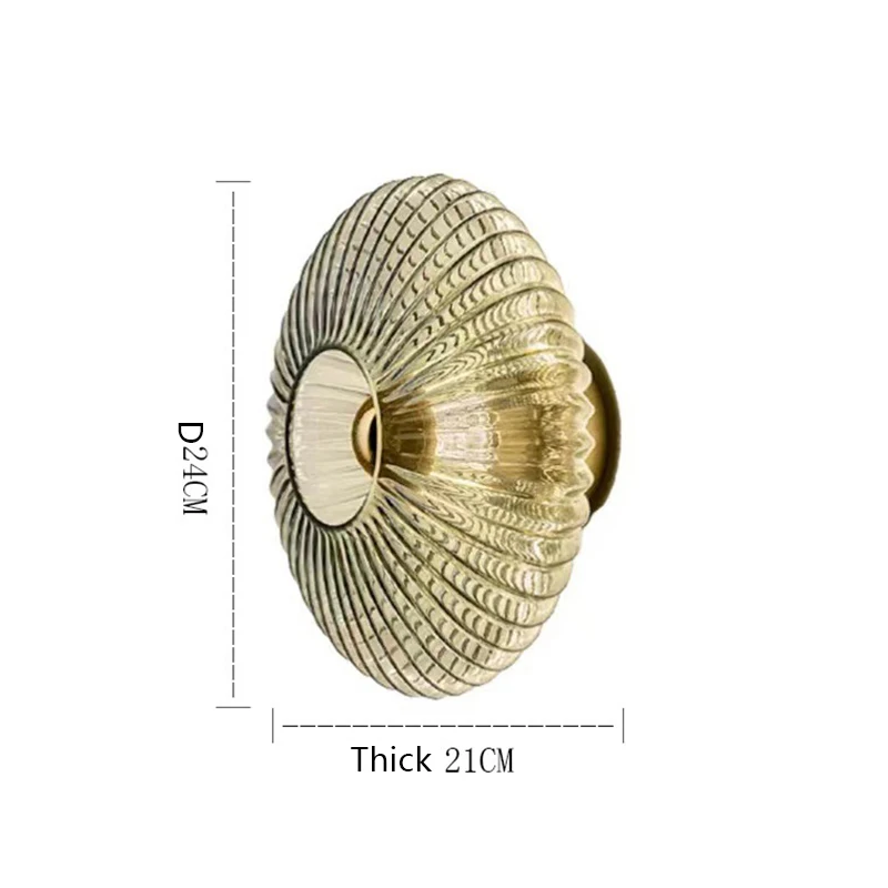북유럽 LED 유리 벽 스콘스 거실 침실 호텔 침대 옆 복도 배경 장식, 홈 조명기구 광택