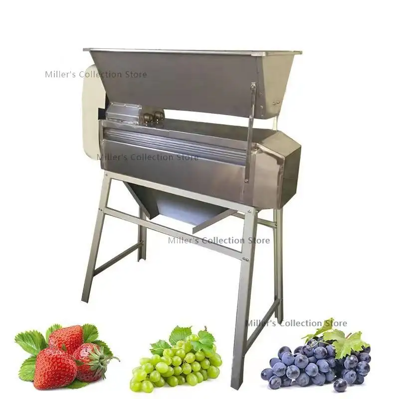 

Automatic Stem Meat Separation Grape Destemmer With Crusher Machine Pulp Separator Grape Destemming Breaking Machine