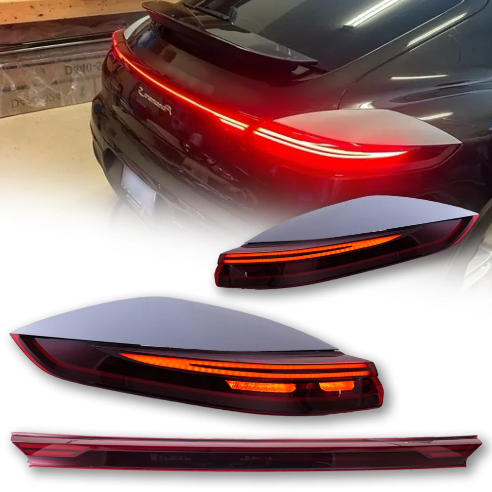 TYPY Car Light For Porsche Panamera Tail Light 970.2 taillights Upgrade New Style Through-tail Light Plug Play