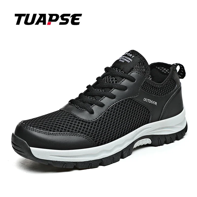 

TUAPSE Mesh Men's Hiking Shoes Summer Breathable Outdoor Climbing Shoes Men Trekking Sneakers Design Hunting Walking Shoes