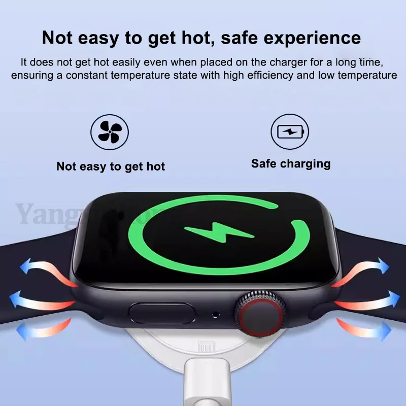 Portable For Apple Watch Type C L Two interface Magnetic Watch Wireless Fast Charger For iWatch S9 8 7 6 5 4 3 2 SE Ultra Series