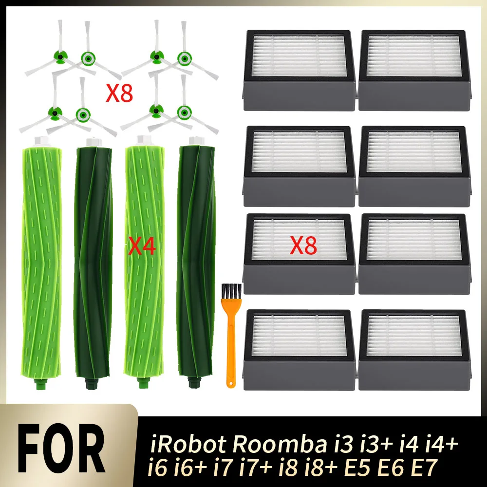 Haupt-Seitenbürste HEPA-Filter für iRobot Roomba E5 E6 E7 i3 i3+ i4 i4+ i6 i6+ i7 i7+ i8 i8+ Staubsauger Ersatzteile Roboter