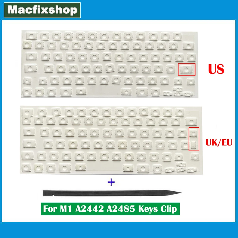 Laptop White US UK EU Keycap Clips Hinges For Macbook Pro 14