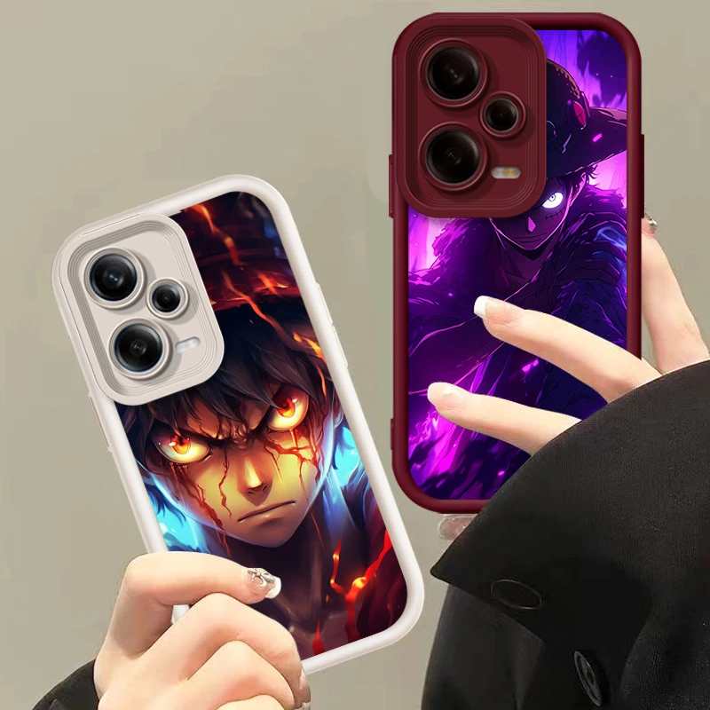 One Piece Anime Luffy Japan Eye Ladder For Xiaomi Redmi Note 13 12 12C 11 11S 10 10C 10A 9C 9A Pro 5G Funda Phone Case