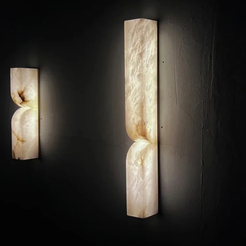 

Spanish natural marble wall lamps for French Italian and Nordic outdoor living rooms bedrooms and bedside backgrounds on walls