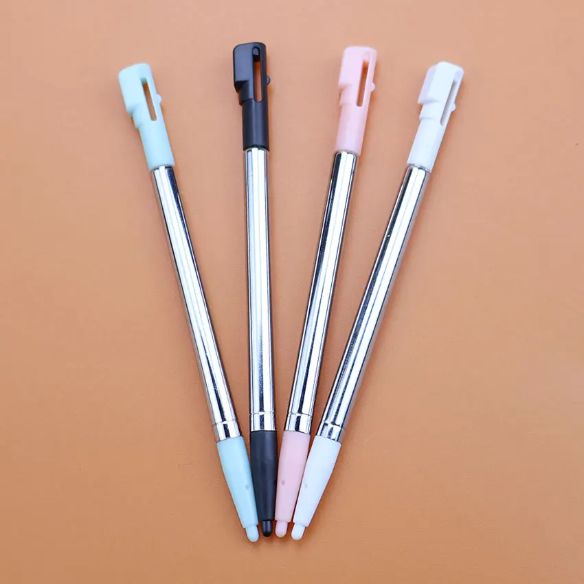 ChengHaoRan 1pcs Portable Pencil Touchpen Multi-Color Plastic Stylus Touch Screen 4 Color Metal Telescopic Stylus Pen For NDSi ﻿
