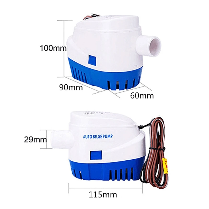 

1100GPH 12V Boat Marine Automatic Bilge Auto Water Float