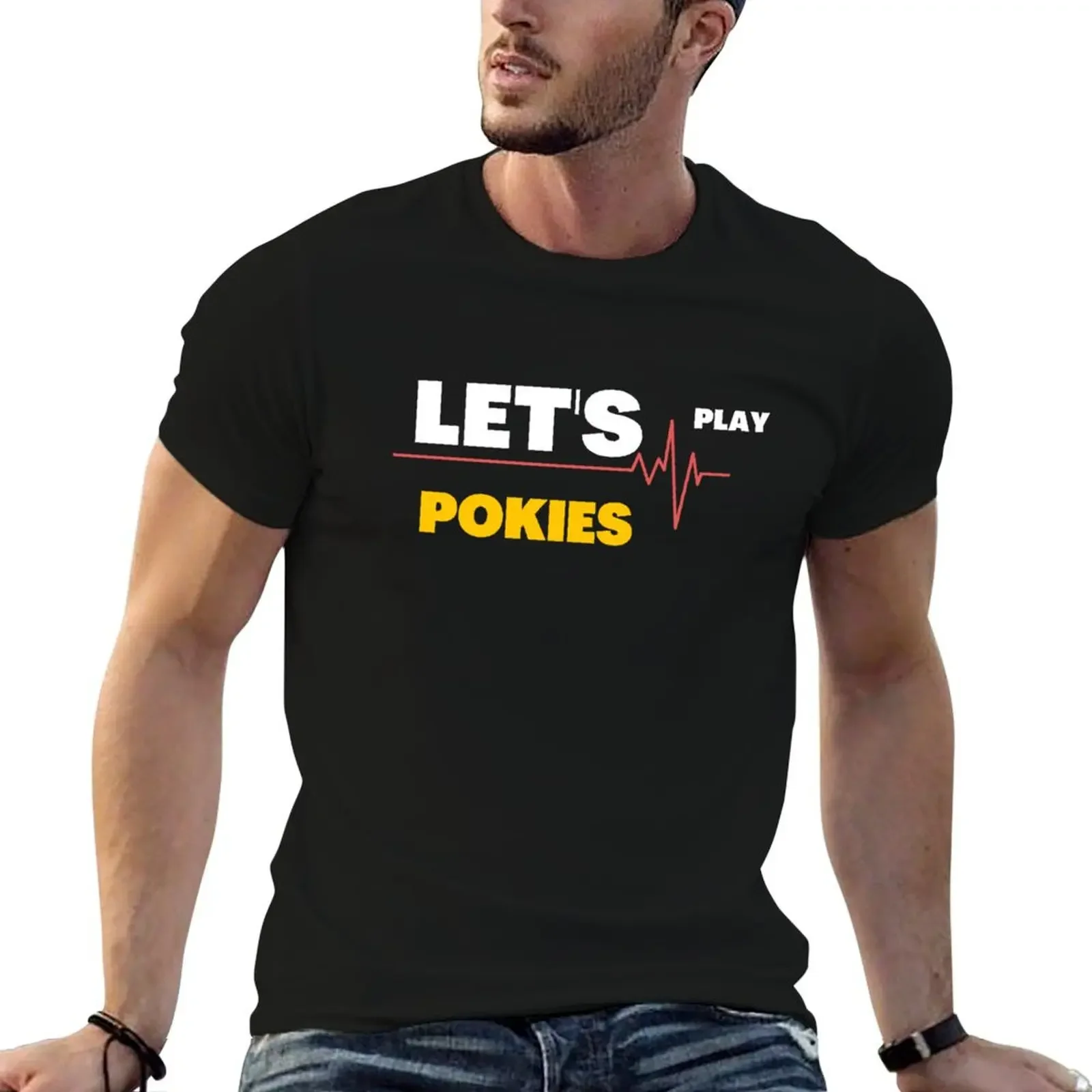 Pokies T-Shirt plain vintage t shirts plus size tops outfits for men