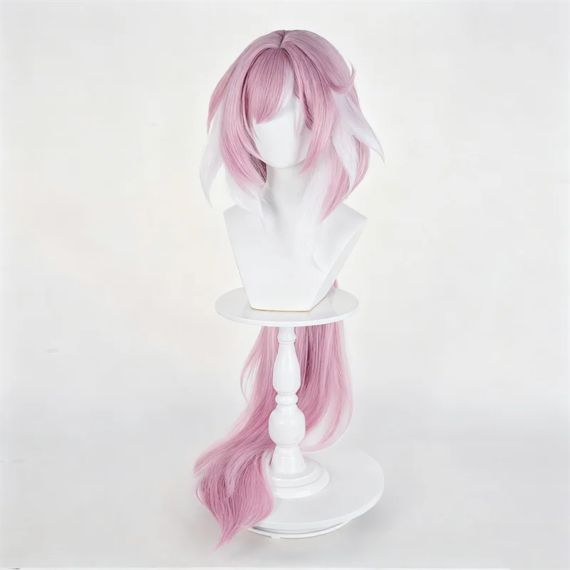 Game Honkai Impact 3 Elysia Volwassen Vrouwen Cosplay Pruik Lang Roze Haar Hittebestendige Synthetische Pruiken Halloween Party Props