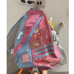 Y2K cute pink Backpack Single Shoulder Backpack Vintage Remake Printing Bow And Arrow Bag For Girl Birthday New Year Gifts