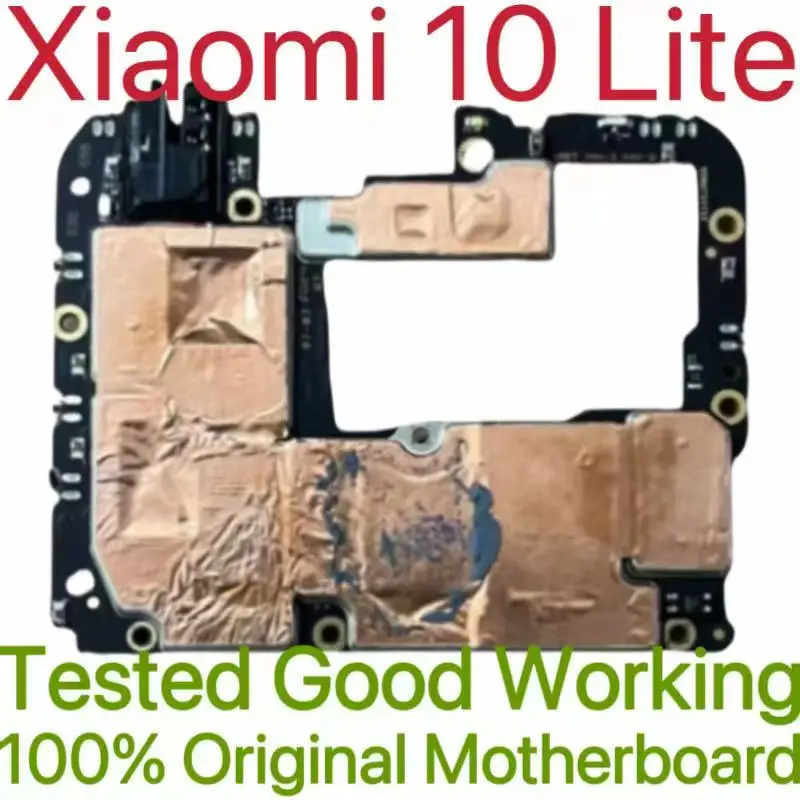 Global Version Original Unlocked Motherboard for Xiaomi 10 Lite Tested Circuit Plate Main Logic Board for Xiaomi 10 Lite