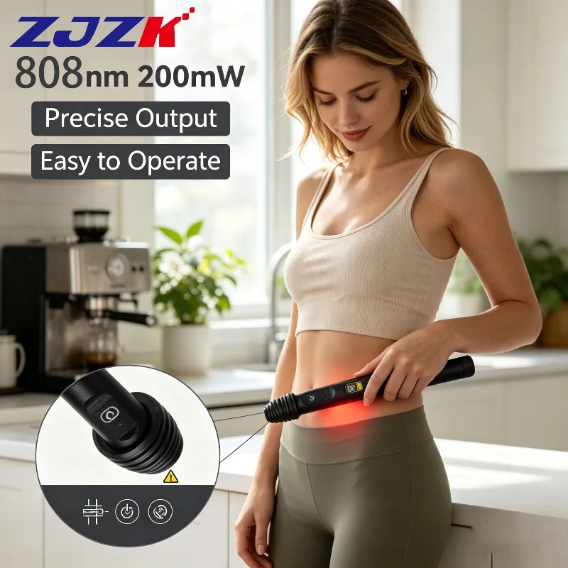 ZJZK LLLT Laser Pen Low Level Laser Therapy Device 808nm 200mW Cordless for Arthritis Back Pain Neck Pain Carpal Tunnel Home Use