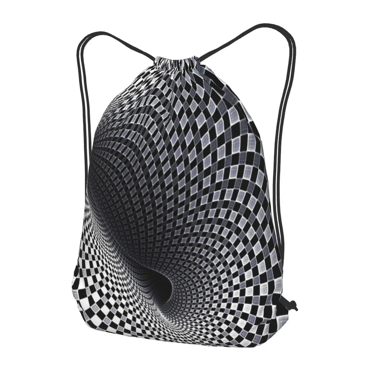 

Hypnotize Chess Board Backpacks Portable Drawstring Bags Sports Bag Book Bags for Man Woman Students