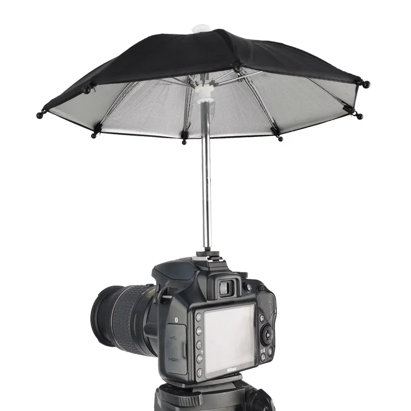 29/50CM DSLR Camera Umbrella Universal Hot Shoe Cover Photography Accessory Camera Sunshade Rainy Holder Accessories for Canon