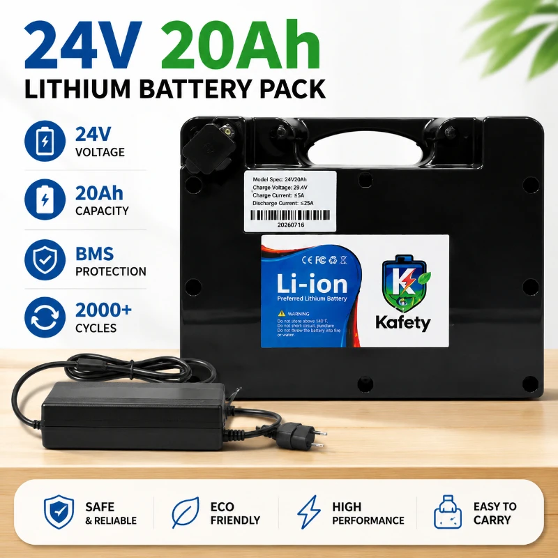 18650 Batterie 24V 20000mAh 20Ah für Elektrorollstuhl und Mobilitätsroller, Set mit 29,4V 3A Ladegerät, BMS, 2000+ Zyklen, hohe Kapazität, schneller Versand aus EU-Lager Polen