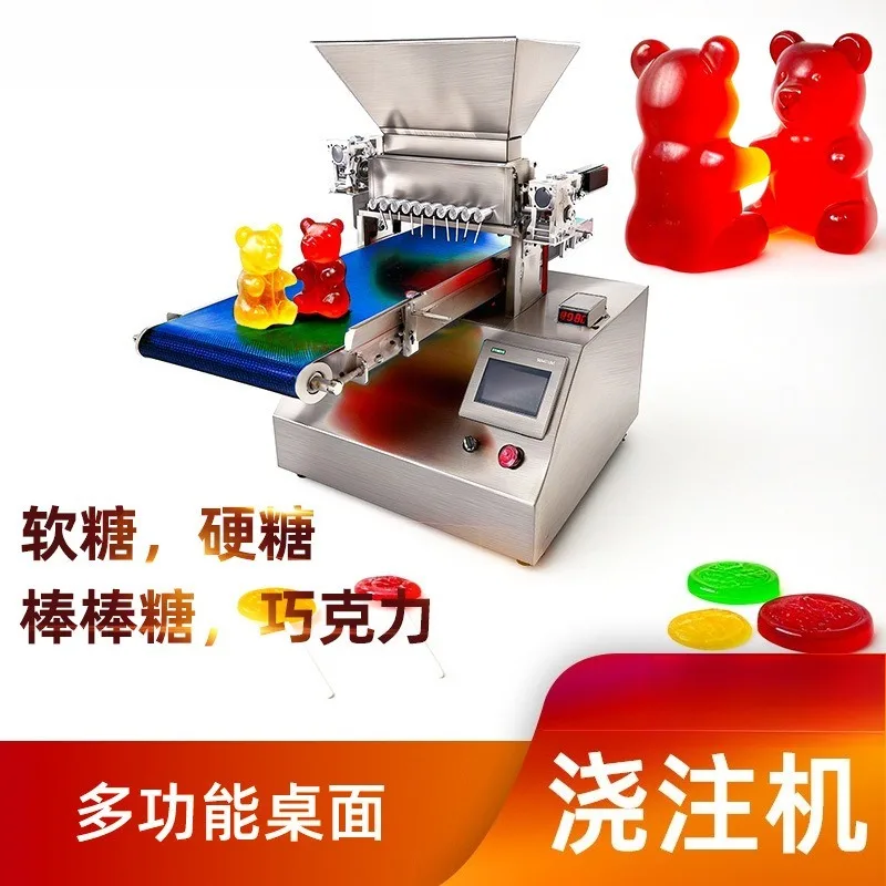 Desktop pouring machine, fudge forming machine, desktop fudge machine