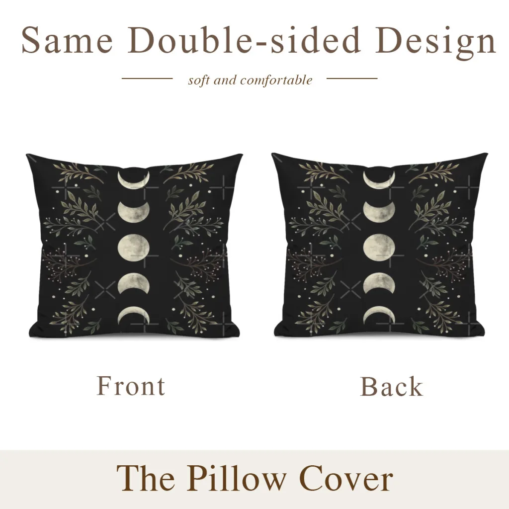 Moonlit Garden-Olive Green Cushion Cover 45x45cm Home Decor Sofa Pillow Home Pillowcase