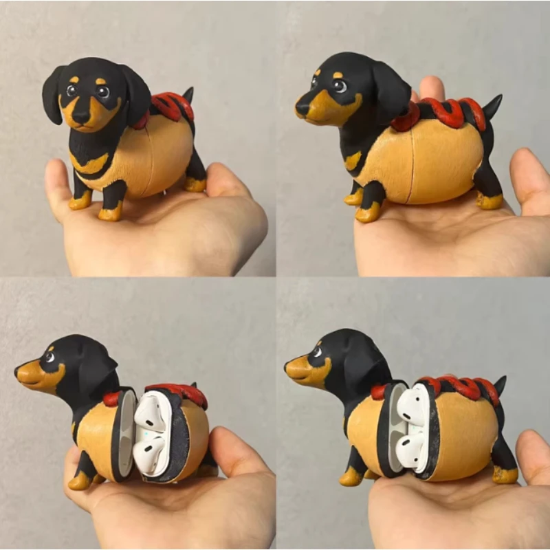 Dachshund Puppy Cute Earphone Case for Airpods Pro1 2 Custom 3D Print Pla Decoration Originality AirPods1/2/3 Earphone Case