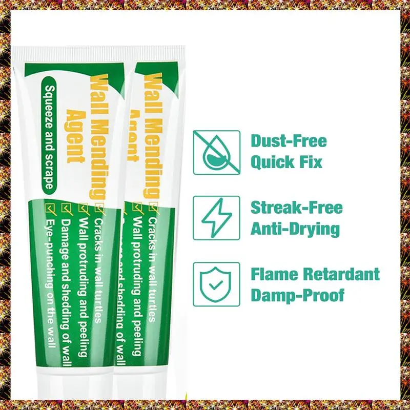 BTCL 1Set Safe Wall Mending Agent For Plaste Spackle Wall Repair Kit Ceiling&Sheet Rock-Dry Wall Repair Spackle