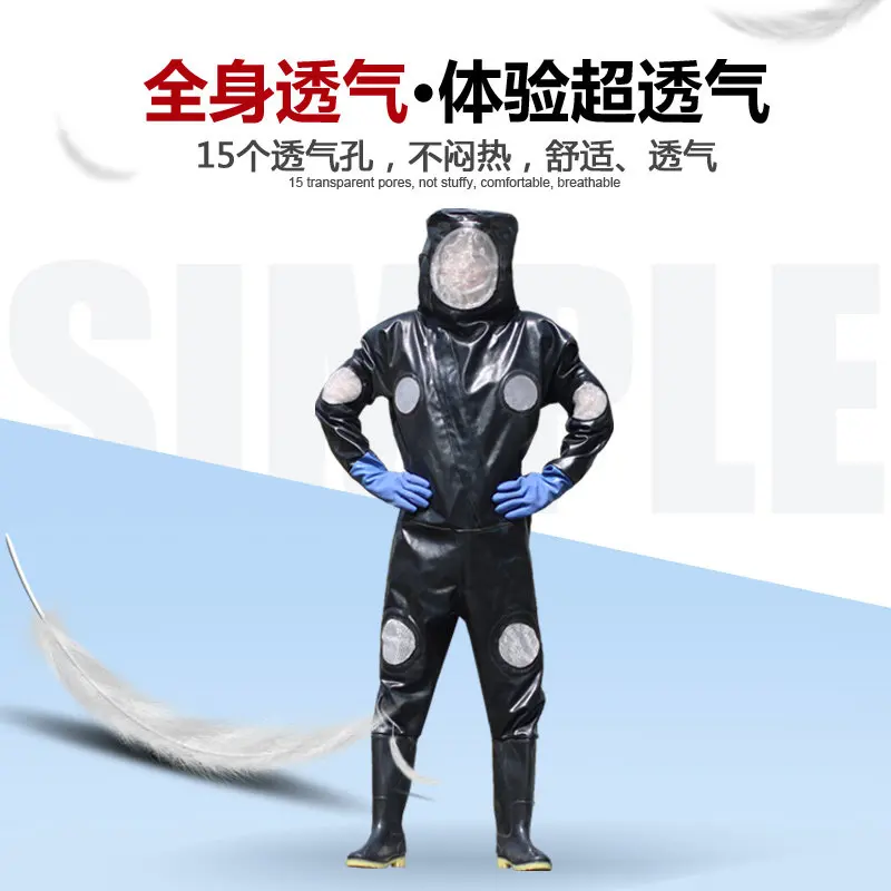 Hornet suit thickened and breathable one-piece, special protective suit without fan