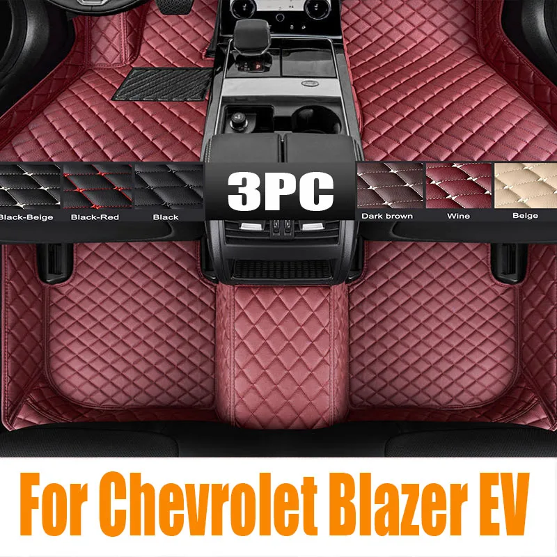 

TPE 3D Car Floor Mats Cargo Liner Trunk Pad for Chevrolet Blazer EV 2024 All Weather Waterproof Black Left Rudder