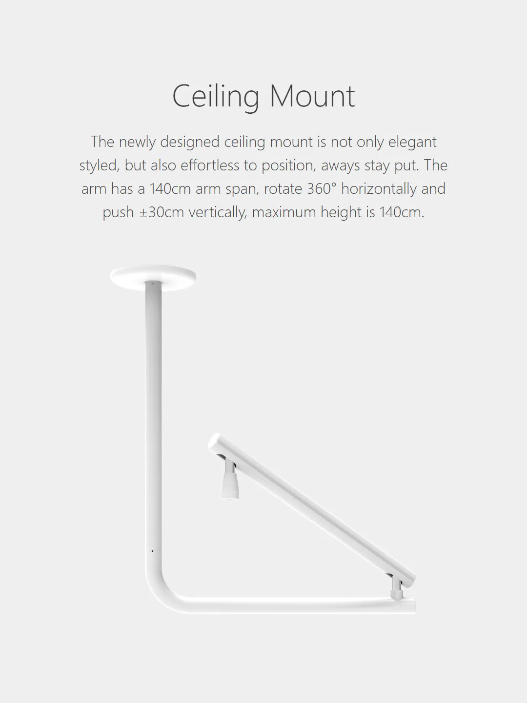 72w Pet Surgery Shadowless Lamp Surgical Ceiling Wall-Mounted Veterinary Examination Dental Cold Lights