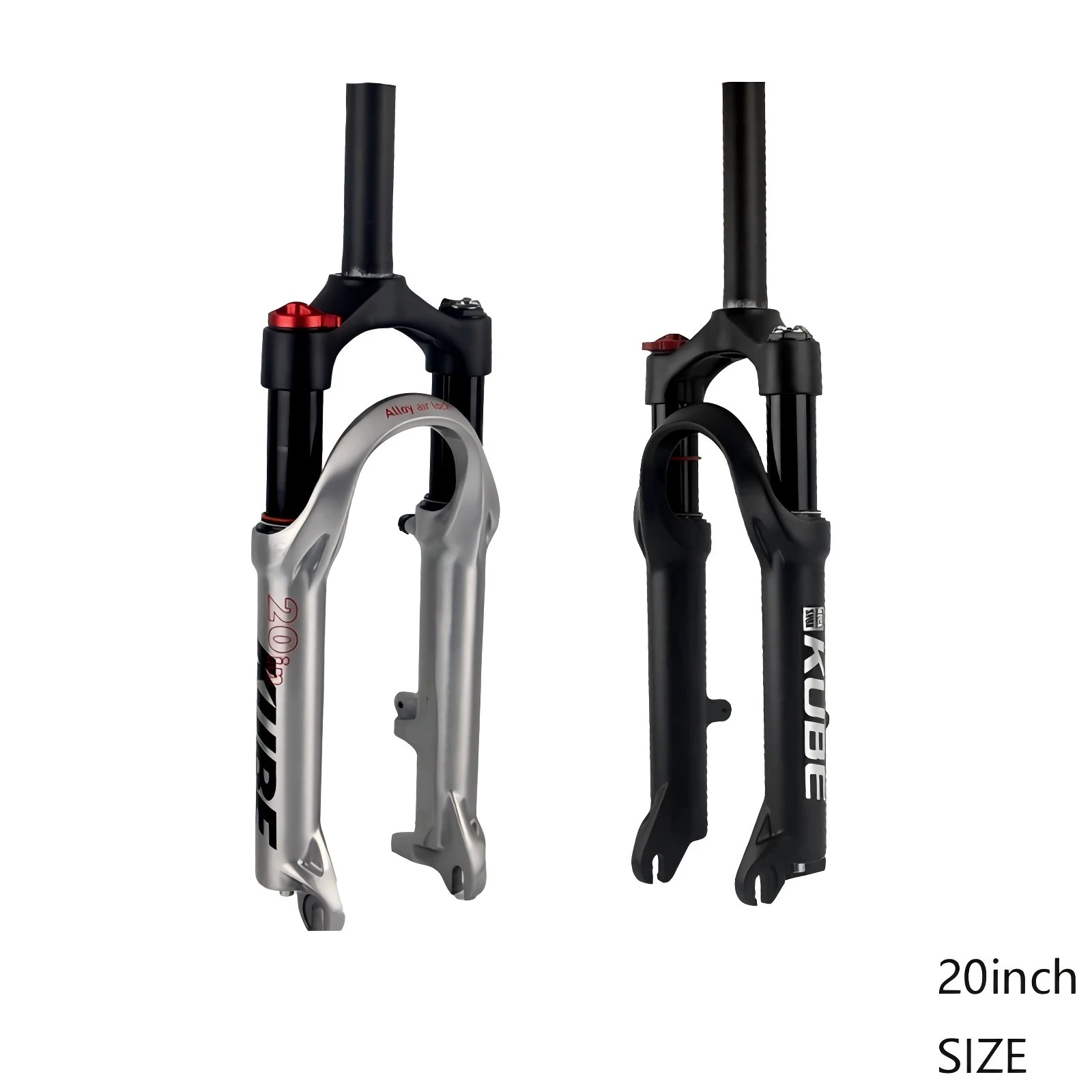 

Aluminum Alloy Mountain Bike Air Fork, Damping Rebound Adjustment, Shock Absorber, Folding Bike, BMX Fork, 20 in, 32mm