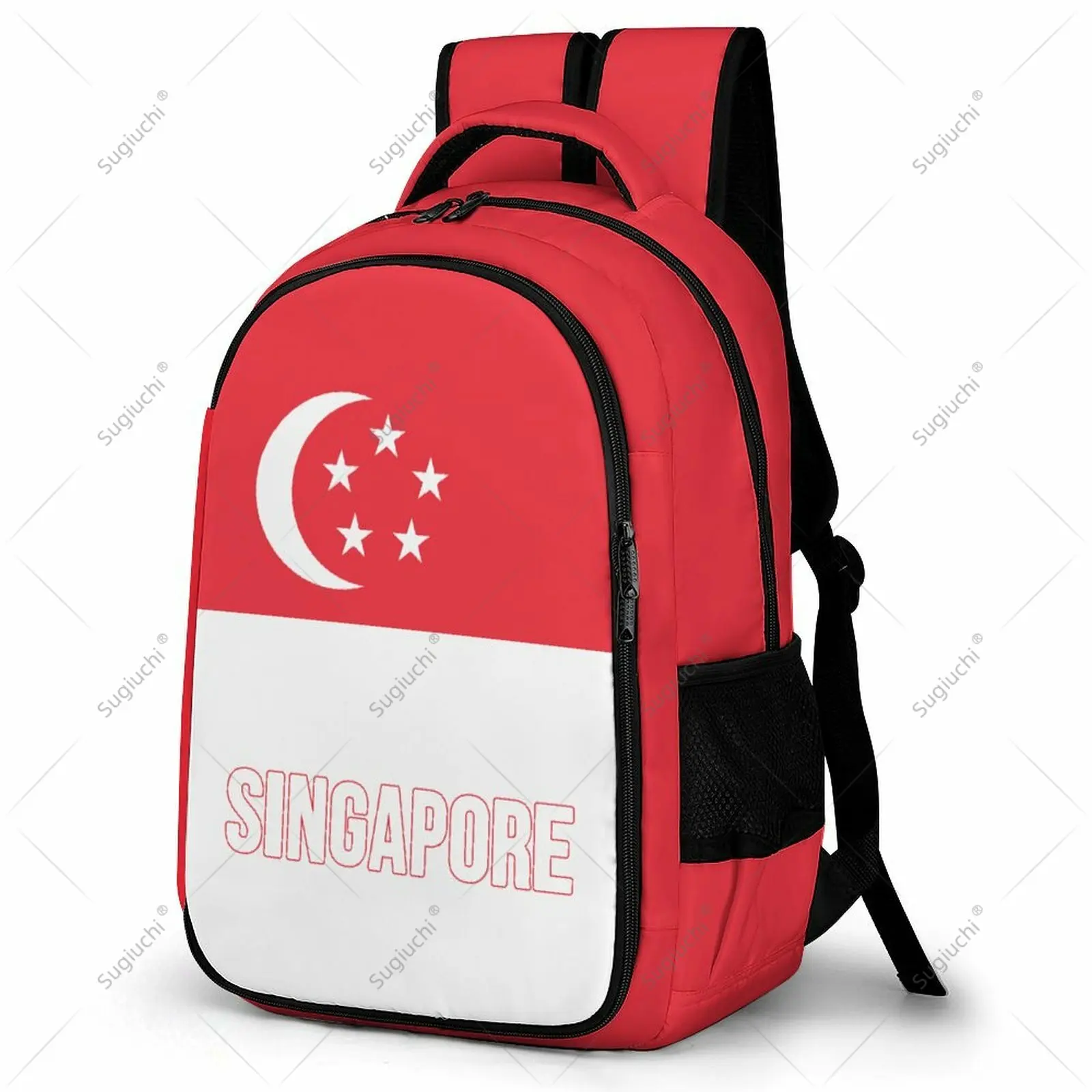 

Backpack Singapore Flag Student Schoolbag Smart Business Travel Leisure Backpack Laptop Back Pack Office Work Bag