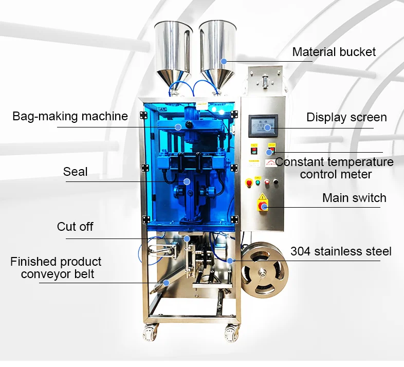 High-speed bag-packed shampoo, face cream, foundation packaging machine, special-shaped bag packaging machine factory