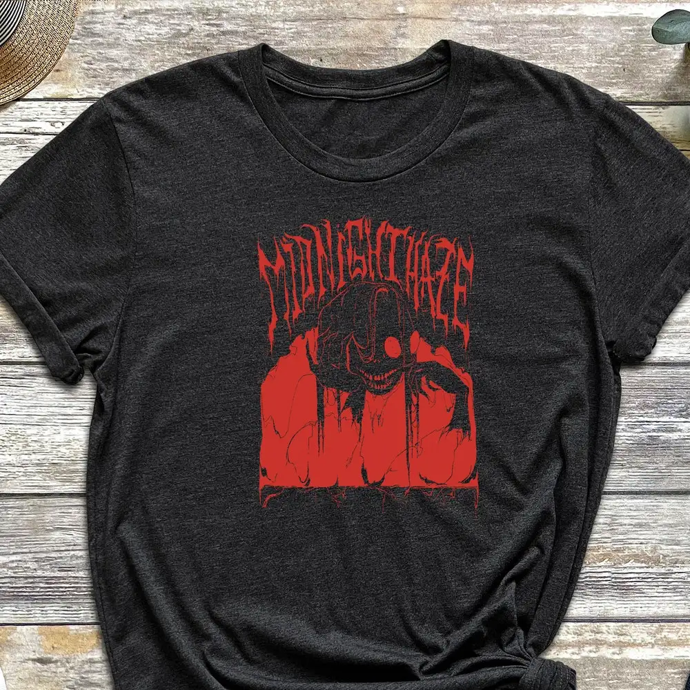 Midnight Haze T Shirt Horror Scary Metal Bloody Girl Shirtnage Dirtbag Devil Gothic Movie