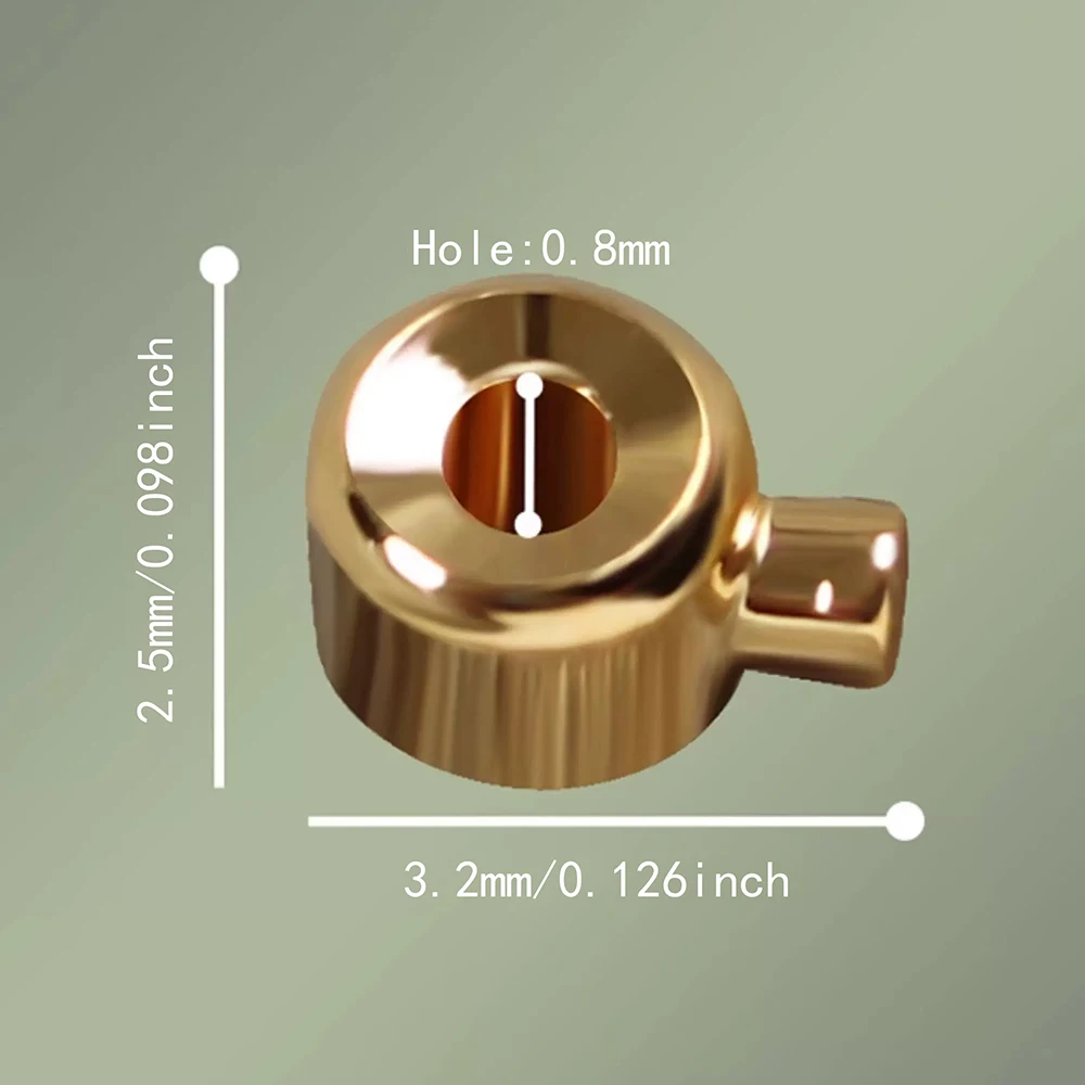10Pcs 18K Gold Plated Copper Tarnish Resistant Positioning Clasps Stopper Spacer Beads Crimp Ends for DIY Jewelry Making Crafts