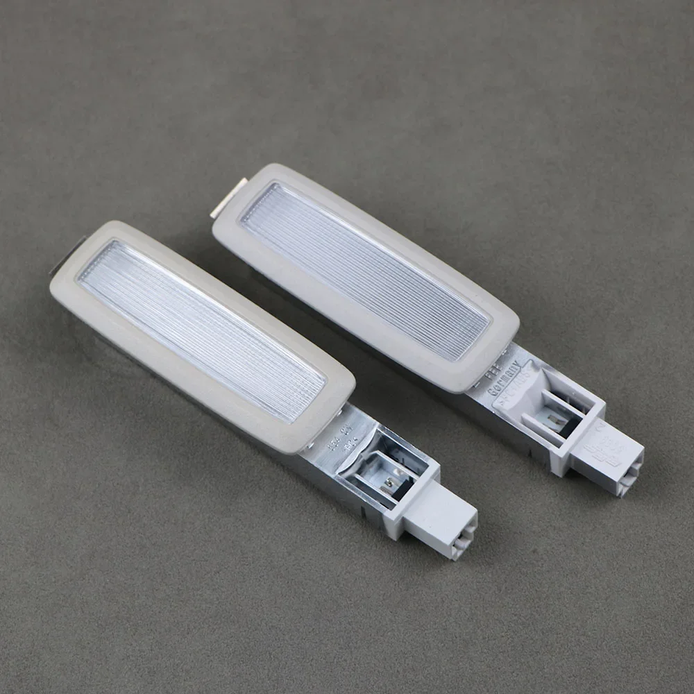 

Pair Beige Led Sun Visor Reading Light Dome Makeup Mirror Lights For VW ID.3 ID.4.X ID.6.X CC Passat B8 3ED947109A 3GD947109