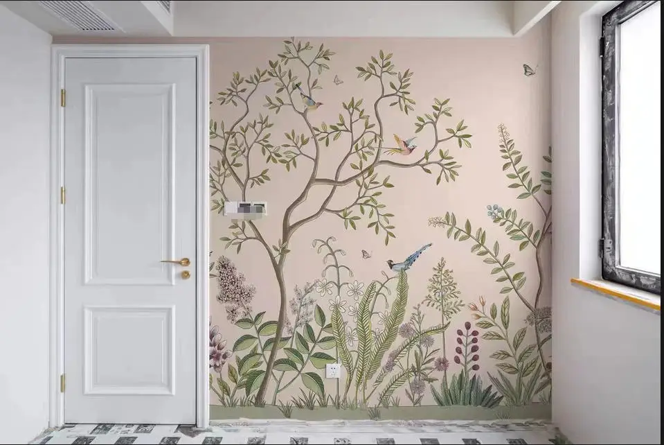 Custom mural American countryside flower bird photo wallpaper wall stickers Hotel study restaurant wallpapers home decor