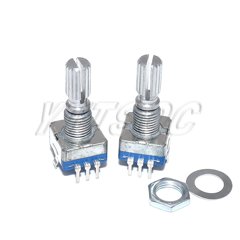 5PCS handle length 15mm / 20mm code switch/ EC11， Half / Plum axis rotary encoder / digital potentiometer with switch