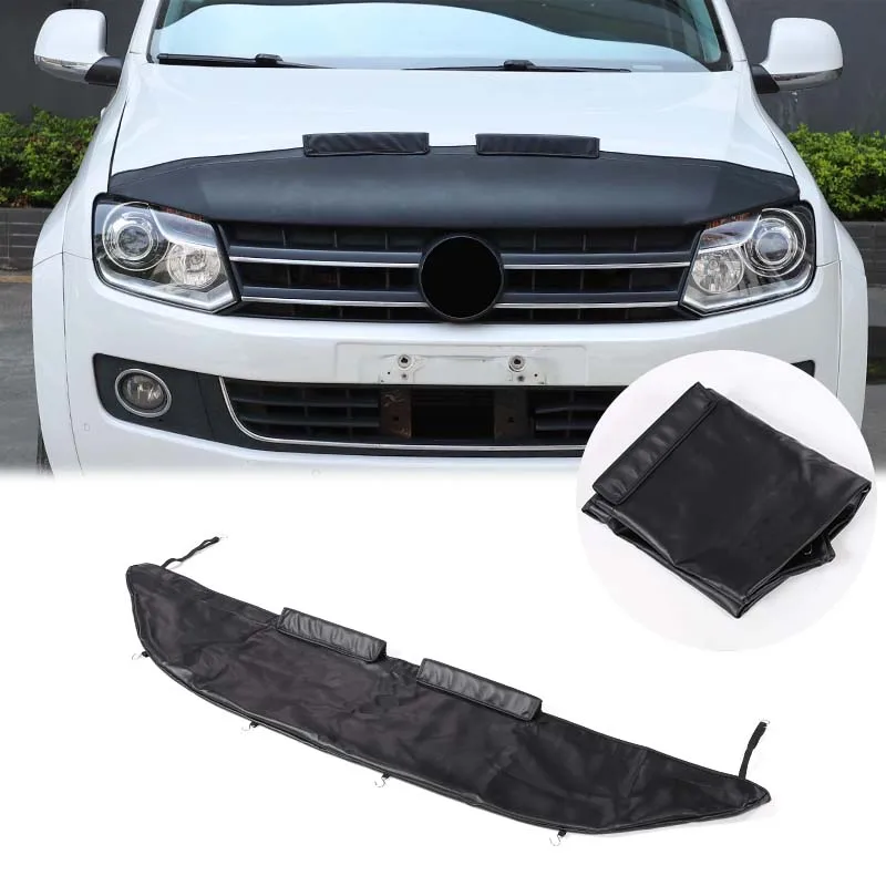 Deflector de capó, protector de piedras para capó, cubierta exterior para capó, protectores contra insectos, accesorios para coche Volkswagen Amarok 2014