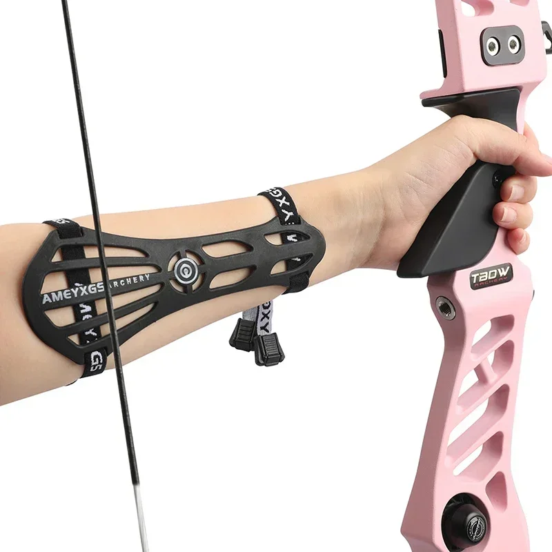 Guardabrazos arco recurvo PP – Protector antebrazo resistencia caza - imagen 4