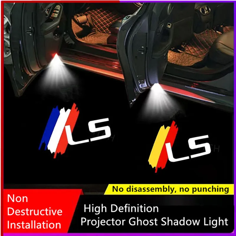 

2X Car Door Projector Ghost Shadow Logo Lamp Welcome Atmosphere Light for Lexus LS Badge 2005-2024 LS300 LS400 LS500 LS600 LS460