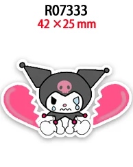 Japanese Cartoon Sanrio Kuromi Resin Planar For DIY Earrings Home Phone Case Bag Accessories 10 Pieces/lot