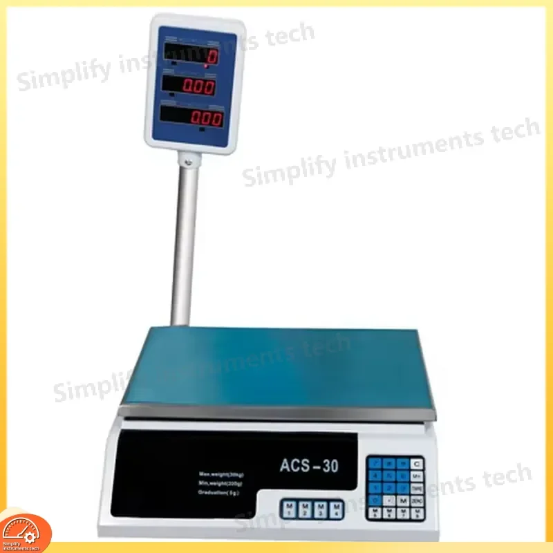 Dual Display Digital Table Scale Indicator 30kg OIML Certified Weighing Scale for Laboratory Kitchen Industrial Use Precision
