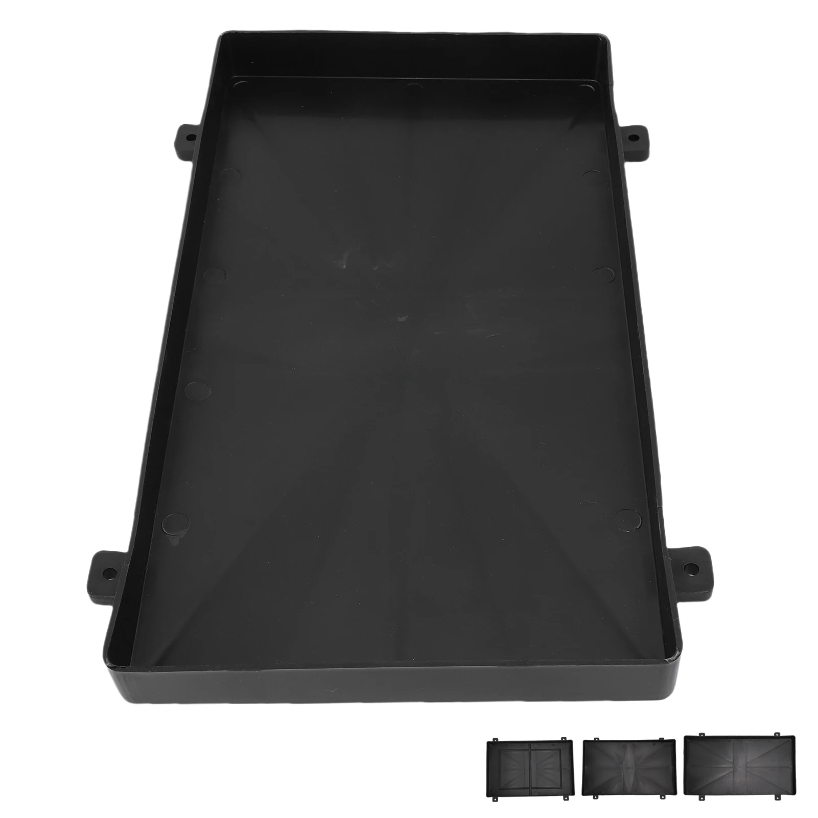 Boat Battery Holder with Hold Down Strap Marine Battery Tray 12V Boat Battery Holder with Hold Down Strap for RV Trailer Yatch