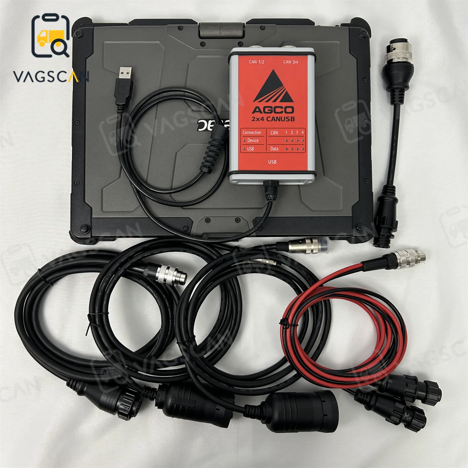 V110 G3 Laptop For Massey Interface Electronic Diagnostic Tool use for AGCO CANUSB EDT Heavy Duty Agricultural Diagnosis Scanner